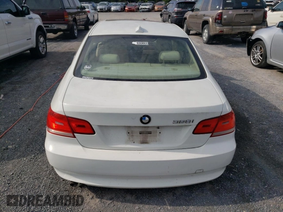 2008 BMW 3 Series 328i with VIN WBAWB335X8P133586, listed as a Copart auction lot 71938584 with 0 mi miles and Salvage Title. Bid and sale history available at carsss.com. Image 6.
