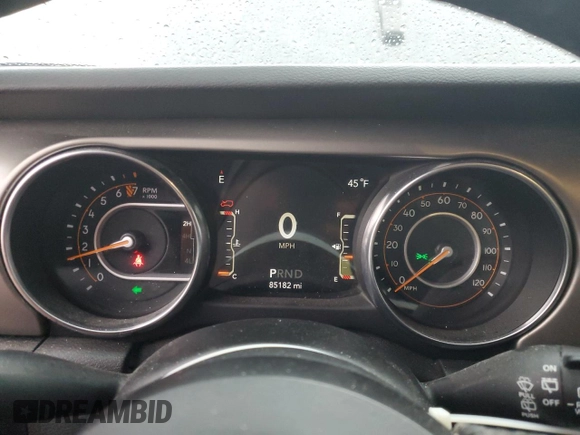 2019 Jeep Wrangler Unlimited Sport with VIN 1C4HJXDG8KW603584, listed as a Copart auction lot 86677784 with 85,182 mi miles and Salvage title. Bid and sale history available at DreamBid. Image 9.
