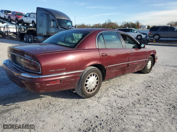 1999 Buick Park Avenue with VIN 1G4CW52K0X4642837, listed as a Copart auction lot 41577875 with 148,870 mi miles and Non Repairable. Bid and sale history available at carsss.com. Image 3.