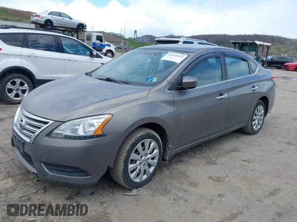 2015 Nissan Sentra S with VIN 3N1AB7AP1FY383368, listed as a IAAI auction lot 42035363 with 192,024 mi miles and . Bid and sale history available at DreamBid. Image 2.