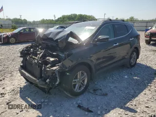 2018 Hyundai Santa Fe 2.4L z VIN 5XYZU3LB1JG513375, wystawiony jako Copart lot #53550835 z przebiegiem 116 857 mil mil oraz Szkoda całkowita • Salvage title. Historia ofert i sprzedaży dostępna na DreamBid. Obrazek 1.