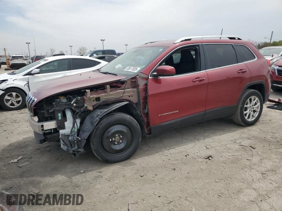 2016 Jeep Cherokee Altitude with VIN 1C4PJLCB4GW351477, listed as a Copart auction lot 53617035 with 54,255 mi miles and Salvage title. Bid and sale history available at DreamBid. Image 1.