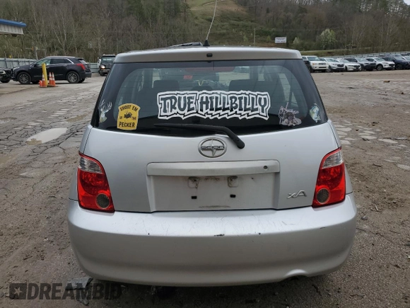 2006 Scion xA with VIN JTKKT604960165441, listed as a Copart auction lot 49125725 with 132,844 mi miles and Salvage Title. Bid and sale history available at carsss.com. Image 6.