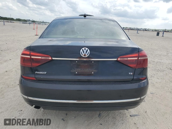 2017 Volkswagen Passat S with VIN 1VWAT7A30HC048893, listed as a Copart auction lot 55266315 with 199,490 mi miles and Salvage title. Bid and sale history available at DreamBid. Image 6.