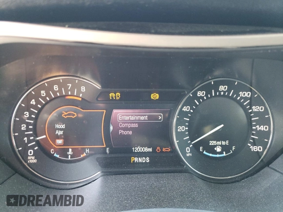 2015 Lincoln MKZ with VIN 3LN6L2J94FR607095, listed as a Copart auction lot 58938345 with 120,008 mi miles and Salvage title. Bid and sale history available at DreamBid. Image 9.
