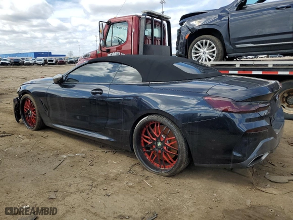 2019 BMW 8 Series M850i xDrive with VIN WBAFY4C52KBX39344, listed as a Copart auction lot 50695235 with 35,699 mi miles and Clean Title. Bid and sale history available at carsss.com. Image 2.