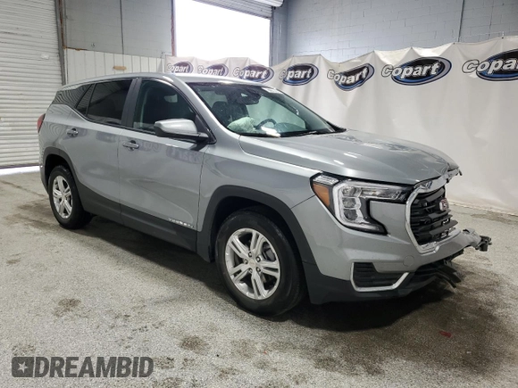 2024 GMC Terrain SLE with VIN 3GKALMEG9RL376094, listed as a Copart auction lot 62786035 with 22,954 mi miles and Clean title. Bid and sale history available at DreamBid. Image 4.