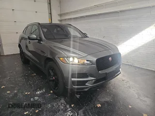 2018 Jaguar F-Pace 20d Premium with VIN SADCJ2FN4JA243867, listed as a Copart auction lot 46492475 with 84,774 mi miles and Clean Title. Bid and sale history available at DreamBid. Image 1.