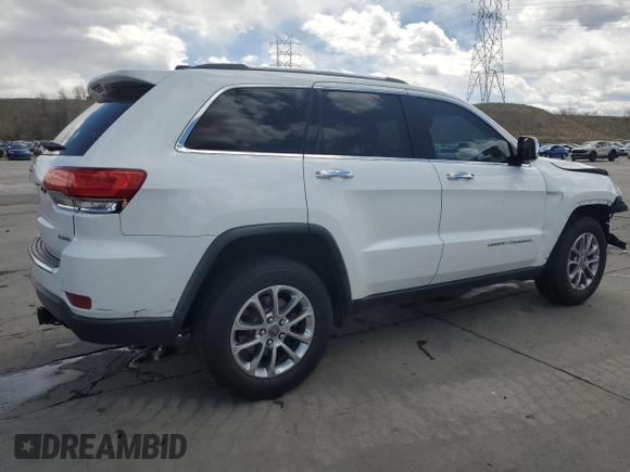 2014 Jeep Grand Cherokee Limited z VIN 1C4RJFBG5EC545425, wystawiony jako Copart lot #54035445 z przebiegiem 135 309 mil mil oraz Szkoda całkowita • Salvage title. Historia ofert i sprzedaży dostępna na DreamBid. Obrazek 3.