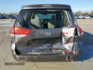 2013 Toyota Sienna L with VIN 5TDZK3DC2DS327428, listed as a Copart auction lot 86815684 with 0 mi miles and Salvage Title. Bid and sale history available at carsss.com. Image 6.