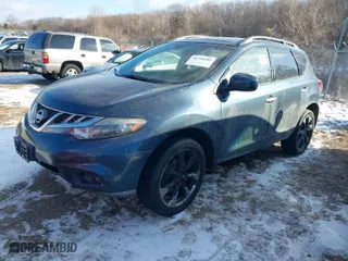 2013 Nissan Murano SL with VIN JN8AZ1MW9DW304806, listed as a IAAI auction lot 41336681 with 217,614 mi miles. Bid and sale history available at carsss.com. Image 2.