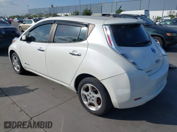 2013 Nissan LEAF SL with VIN 1N4AZ0CP0DC406230, listed as a IAAI auction lot 42181829 with 67,213 mi miles and . Bid and sale history available at DreamBid. Image 3.