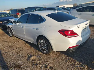 2020 Genesis G70 2.0T with VIN KMTG64LA8LU056386, listed as a IAAI auction lot 41164341 with 48,943 mi miles. Bid and sale history available at carsss.com. Image 3.