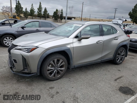 2019 Lexus UX 250h z VIN JTHU9JBH0K2003941, wystawiony jako Copart lot #53476155 z przebiegiem 94 603 mil mil oraz Szkoda całkowita • Salvage title. Historia ofert i sprzedaży dostępna na DreamBid. Obrazek 1.
