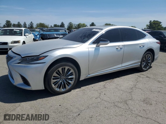 2018 Lexus LS 500 with VIN JTHC51FFXJ5003460, listed as a Copart auction lot 53614785 with 156,282 mi miles and Clean title. Bid and sale history available at DreamBid. Image 1.