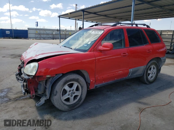 2003 Hyundai Santa Fe GLS with VIN KM8SC73D93U521654, listed as a Copart auction lot 70524074 with 184,939 mi miles and Salvage Title. Bid and sale history available at carsss.com. Image 1.