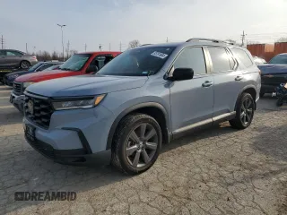 2023 Honda Pilot Sport with VIN 5FNYG2H32PB009562, listed as a Copart auction lot 85781904 with 28,640 mi miles and Salvage Title. Bid and sale history available at carsss.com. Image 1.