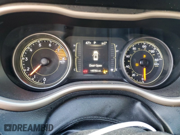 2017 Jeep Cherokee Latitude with VIN 1C4PJLCS9HW650948, listed as a Copart auction lot 43453955 with 140,764 mi miles and Salvage Title. Bid and sale history available at carsss.com. Image 9.