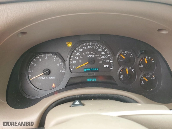 2004 Chevrolet TrailBlazer LT with VIN 1GNDS13S742371222, listed as a Copart auction lot 49703555 with 108,558 mi miles and Salvage Title. Bid and sale history available at carsss.com. Image 9.