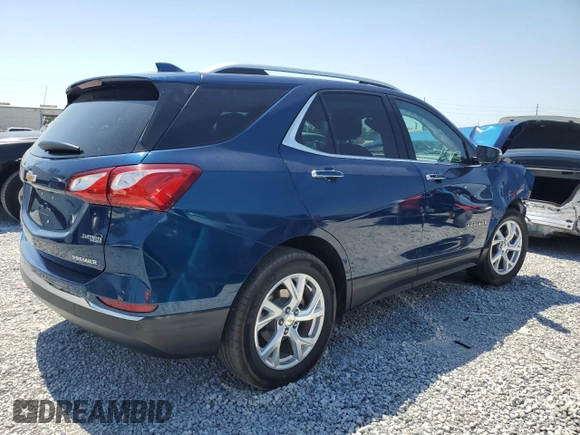 2021 Chevrolet Equinox Premier with VIN 2GNAXNEV4M6131387, listed as a Copart auction lot 56708535 with 37,951 mi miles and Non repairable. Bid and sale history available at DreamBid. Image 3.