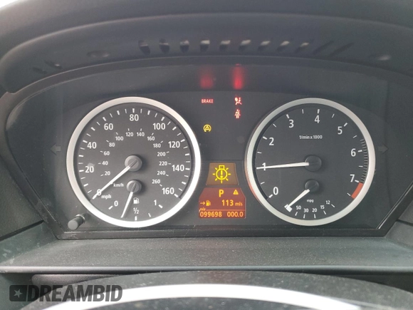 2006 BMW 5 Series 530xi with VIN WBANF73536CG67561, listed as a Copart auction lot 42375775 with 99,698 mi miles and Salvage Title. Bid and sale history available at DreamBid. Image 9.