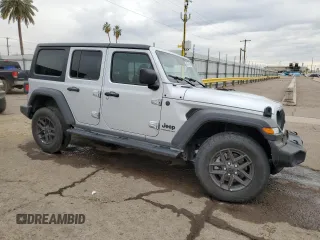 2024 Jeep Wrangler Sport S with VIN 1C4PJXDN6RW297747, listed as a Copart auction lot 52805075 with 17,002 mi miles and Clean title. Bid and sale history available at DreamBid. Image 4.