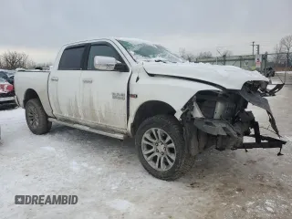 2015 Ram 1500 Laramie Longhorn with VIN 1C6RR7PM4FS655846, listed as a Copart auction lot 87804655 with 159,557 mi miles and Salvage title. Bid and sale history available at DreamBid. Image 4.