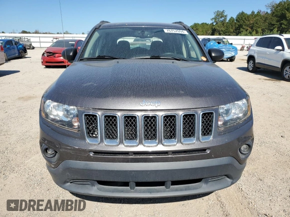 2017 Jeep Compass Sport with VIN 1C4NJCBA2HD147418, listed as a Copart auction lot 76757094 with 125,947 mi miles and Salvage Title. Bid and sale history available at carsss.com. Image 5.