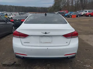 2016 Hyundai Genesis 3.8L with VIN KMHGN4JE7GU115307, listed as a IAAI auction lot 41457690 with 55,515 mi miles. Bid and sale history available at carsss.com. Image 16.