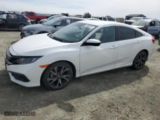 2019 Honda Civic Sedan Sport with VIN 2HGFC2F82KH550889, listed as a Copart auction lot 49088015 with NaN miles and Salvage Title. Bid and sale history available at carsss.com. Image 1.