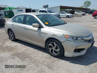 2016 Honda Accord Sedan LX with VIN 1HGCR2F37GA187338, listed as a IAAI auction lot 41989641 with 57,698 mi miles. Bid and sale history available at carsss.com. Image 1.