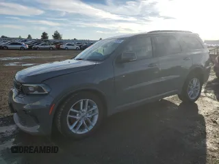 2022 Dodge Durango GT Plus with VIN 1C4RDJDG6NC215672, listed as a Copart auction lot 47195385 with 22,389 mi miles and Salvage Title. Bid and sale history available at DreamBid. Image 1.
