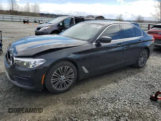 2019 BMW 5 Series 530i with VIN WBAJA5C50KBX49102, listed as a Copart auction lot 50745595 with 80,410 mi miles and Salvage Title. Bid and sale history available at carsss.com. Image 1.