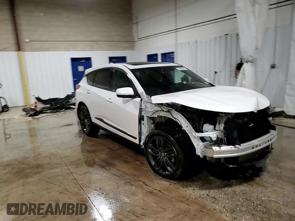 2022 Acura RDX w/A-Spec Package with VIN 5J8TC2H67NL016678, listed as a Copart auction lot 43803575 with 57,478 mi miles and Salvage Title. Bid and sale history available at carsss.com. Image 15.