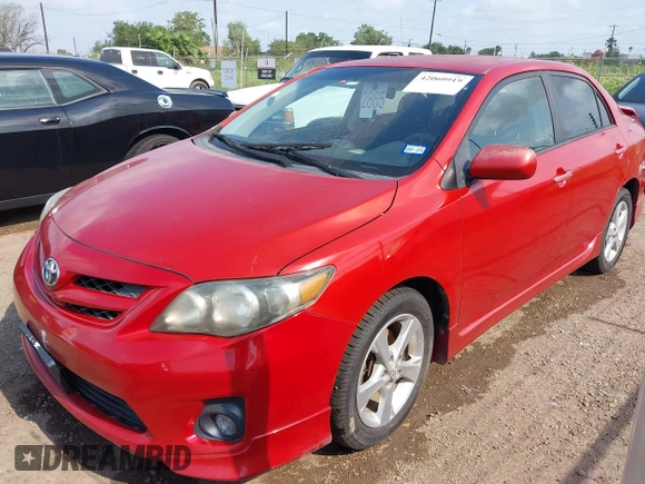2013 Toyota Corolla L with VIN 5YFBU4EE4DP207480, listed as a IAAI auction lot 42060919 with 129,193 mi miles. Bid and sale history available at carsss.com. Image 2.