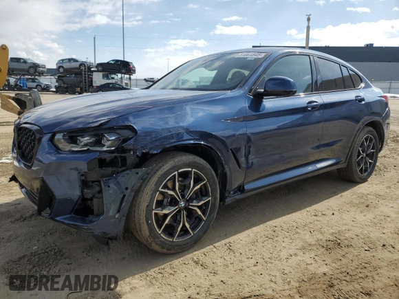 2025 BMW X4 xDrive30i with VIN 5UX33DT05S9Y19798, listed as a Copart auction lot 51861845 with 718 mi miles and Salvage Title. Bid and sale history available at carsss.com. Image 1.