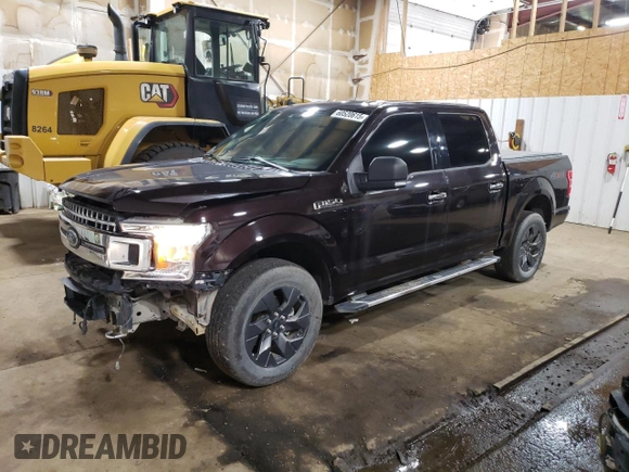 2020 Ford F-150 XL with VIN 1FTEW1EP2LKF10584, listed as a Copart auction lot 60520615 with 64,150 mi miles and Salvage title. Bid and sale history available at DreamBid. Image 1.