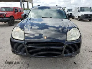 2005 Porsche Cayenne Turbo with VIN WP1AC29P85LA92566, listed as a Copart auction lot 51127465 with 105,489 mi miles and Salvage Title. Bid and sale history available at carsss.com. Image 5.