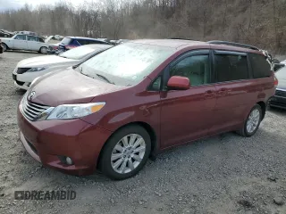2012 Toyota Sienna XLE with VIN 5TDDK3DC2CS048425, listed as a Copart auction lot 48847955 with 165,631 mi miles and Salvage Title. Bid and sale history available at carsss.com. Image 1.