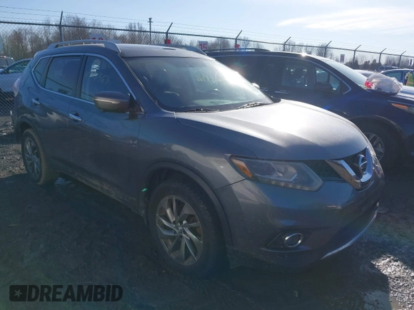 2014 Nissan Rogue SL with VIN 5N1AT2MV7EC868186, listed as a IAAI auction lot 41758363 with 111,037 mi miles. Bid and sale history available at carsss.com. Image 1.