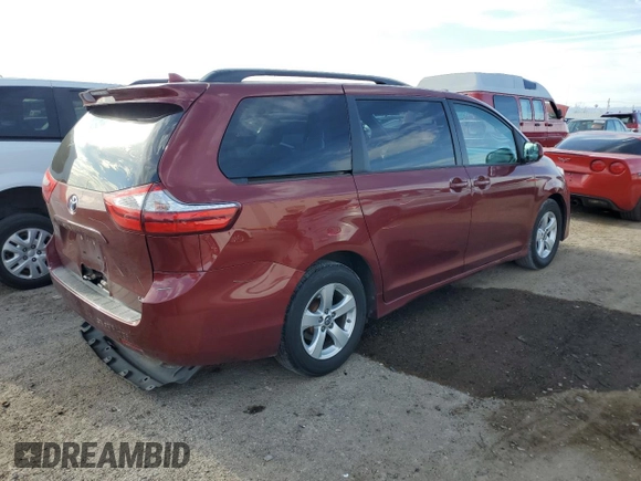 2018 Toyota Sienna LE Auto Access Seat with VIN 5TDKZ3DC5JS905966, listed as a Copart auction lot 50753055 with 107,490 mi miles and Salvage Title. Bid and sale history available at carsss.com. Image 3.