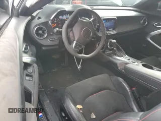 2021 Chevrolet Camaro ZL1 with VIN 1G1FK1R61M0100933, listed as a Copart auction lot 86644354 with 19,933 mi miles and Salvage Title. Bid and sale history available at carsss.com. Image 8.