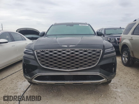 2025 Genesis GV80 Prestige with VIN KMUHEESC7SU212962, listed as a Copart auction lot 75023334 with Not Provided miles and Salvage Title. Bid and sale history available at DreamBid. Image 5.