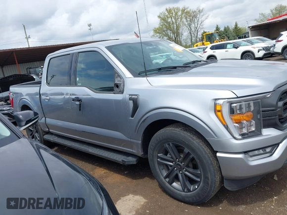 2023 Ford F-150 XL with VIN 1FTEW1C53PFC27546, listed as a IAAI auction lot 42123401 with 53,881 mi miles. Bid and sale history available at carsss.com. Image 13.