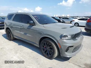 2021 Dodge Durango SRT Hellcat with VIN 1C4SDJH91MC683031, listed as a Copart auction lot 70632594 with 16,244 mi miles and Salvage Title. Bid and sale history available at DreamBid. Image 4.