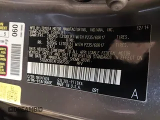 2015 Toyota Sienna L with VIN 5TDZK3DCXFS567507, listed as a IAAI auction lot 41205670 with 104,443 mi miles and . Bid and sale history available at DreamBid. Image 9.