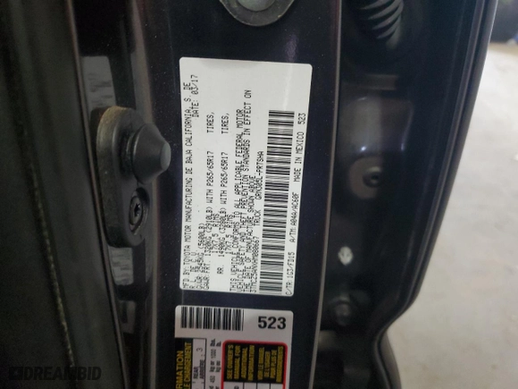 2017 Toyota Tacoma SR5 with VIN 3TMCZ5ANXHM080667, listed as a Copart auction lot 46900815 with 67,134 mi miles and Salvage Title. Bid and sale history available at carsss.com. Image 12.