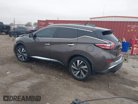 2018 Nissan Murano Platinum with VIN 5N1AZ2MG3JN187408, listed as a IAAI auction lot 41536060 with 76,476 mi miles. Bid and sale history available at carsss.com. Image 3.