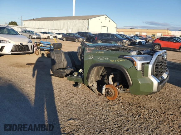 2023 Toyota Tundra Limited with VIN 5TFJA5DB3PX064819, listed as a Copart auction lot 73016144 with Not provided miles and Non repairable. Bid and sale history available at DreamBid. Image 4.
