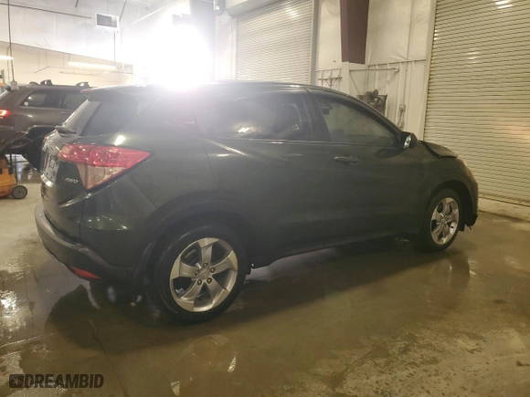 2016 Honda HR-V LX with VIN 3CZRU6H32GM763748, listed as a Copart auction lot 48813795 with 61,199 mi miles and Salvage Title. Bid and sale history available at carsss.com. Image 3.